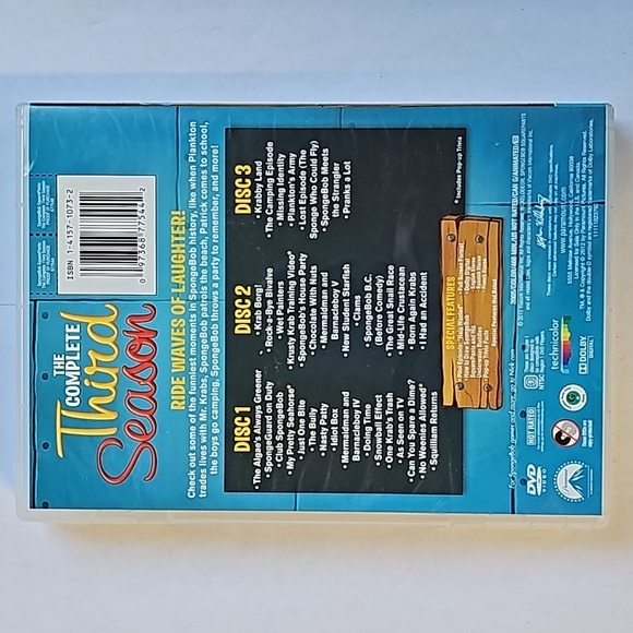 Spongebob Squarepants - Complete Third (3rd) Season DVD EUC - Picture 7 of 7